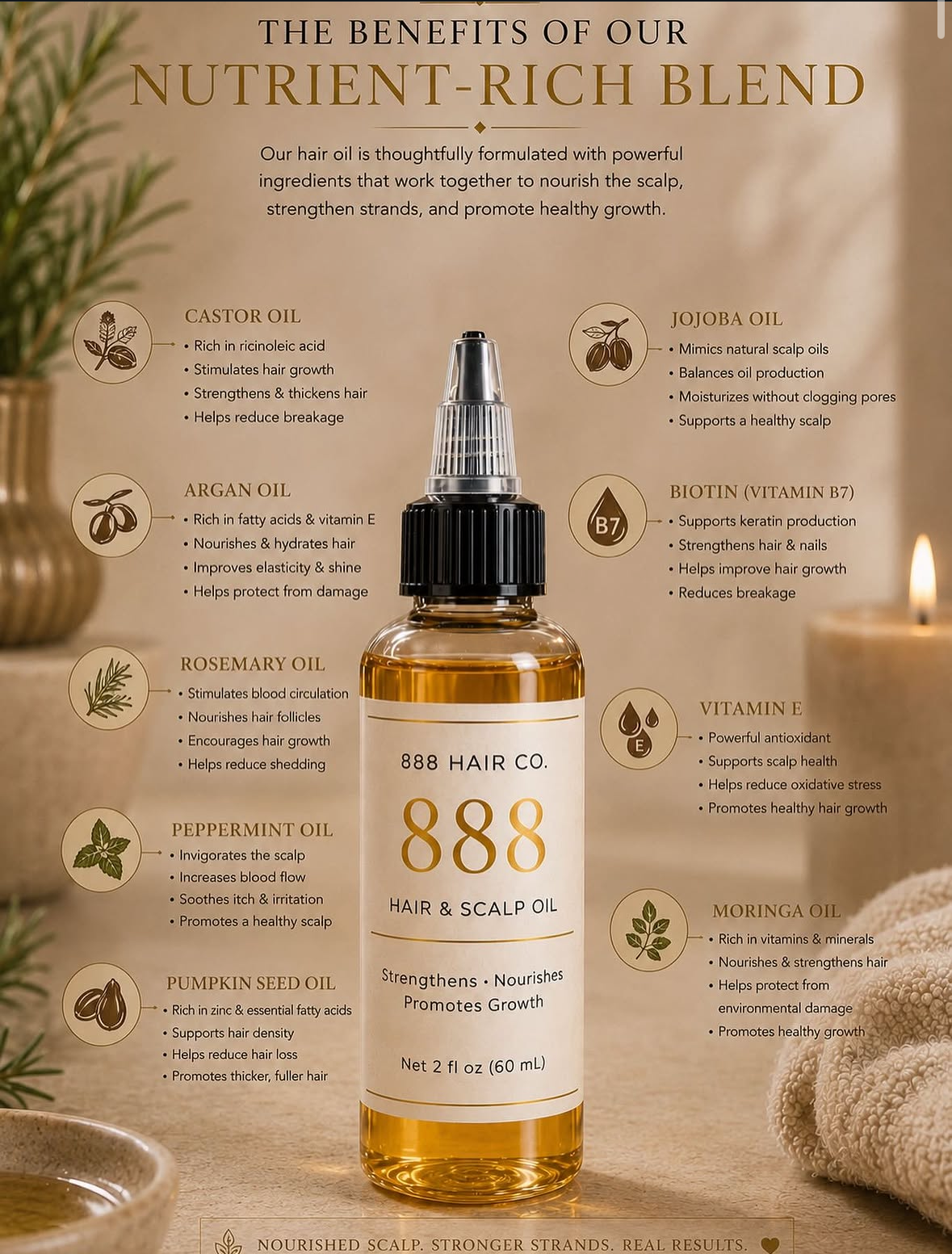 888 Hair & Scalp Oil